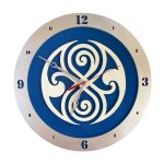 Gallifreyan Wooden Wall Clock | Handmade Sci Fi Room Décor | Doctor Who Inspired Gift