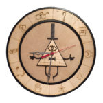 Gravity Falls Bill Cipher Wall Clock | Mystery Symbol Decor 14 Inch | Cartoon Inspired Gift