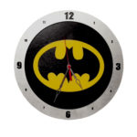 Batman Wooden Wall Clock | Handmade Gamer Room Décor | Unique Superhero Gift