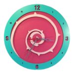 Rose Quartz Shield Wooden Wall Clock | Cartoon Shield Decor 14 Inch | Steven Universe Inspired Gift