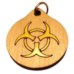 Biohazard Symbol Pendant Necklace | Horror & Gamer Gift