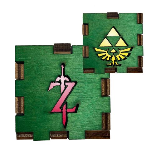 Legend of Zelda interchangeable front collection featuring Master Sword styled emblem and Triforce crest Interactive Light Box designs