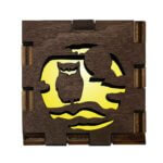 Owl Forest Desk Décor | Woodland Interactive Light Box