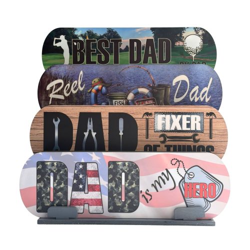 Dad Shelf Sitter Sign | Fishing, Golf, Hero & Handyman Dad Gifts